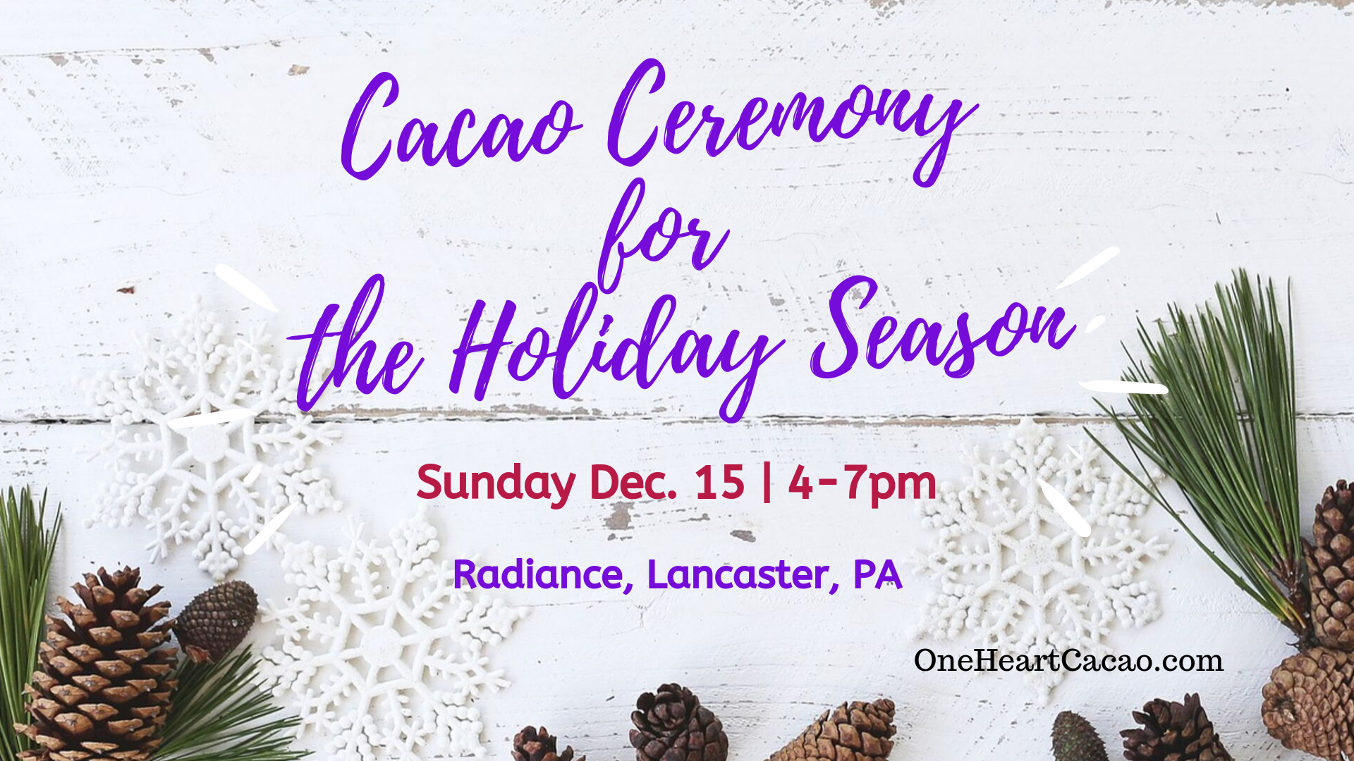 Cacao Ceremony for the Holiday Season